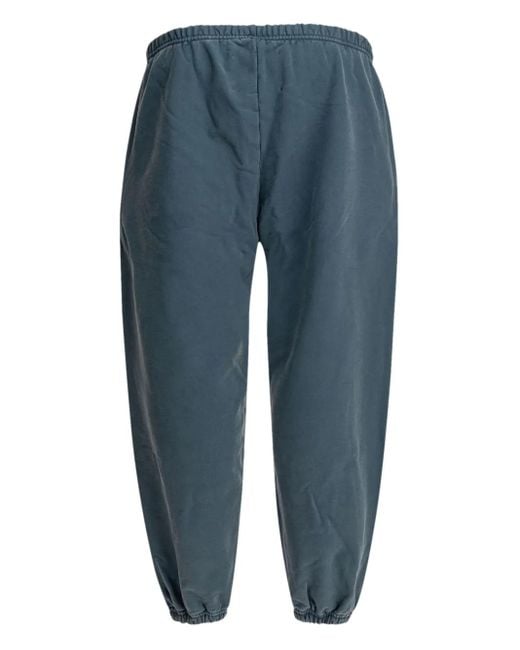RRR123 Blue Graphic-Print Drawstring Trousers for men
