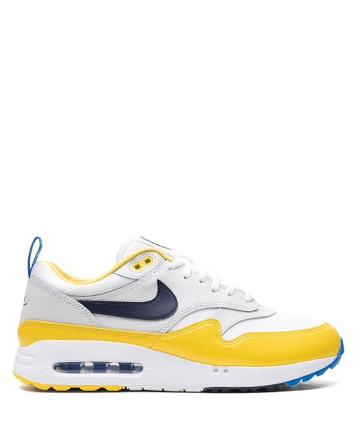 Nike white and yellow trainers sale