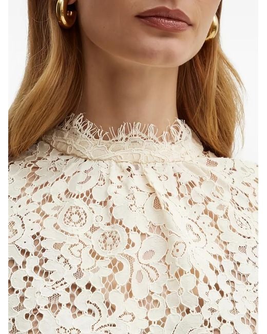 Bardot Natural Flower-Lace Blouse