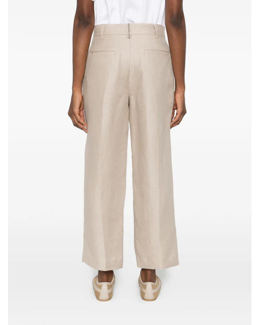 Brunello Cucinelli White Linen Trousers