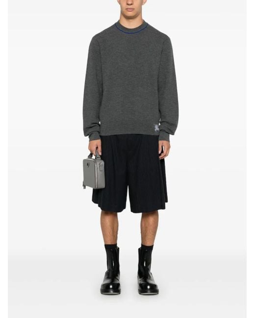 【送料&関税込】Burberry Equestrian Knight Knitted Jumper Burberry Equestrian Knight Sweater | Black | FARFETCH