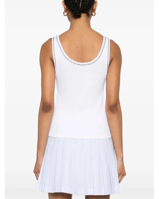 Sandro リブ タンクトップ White