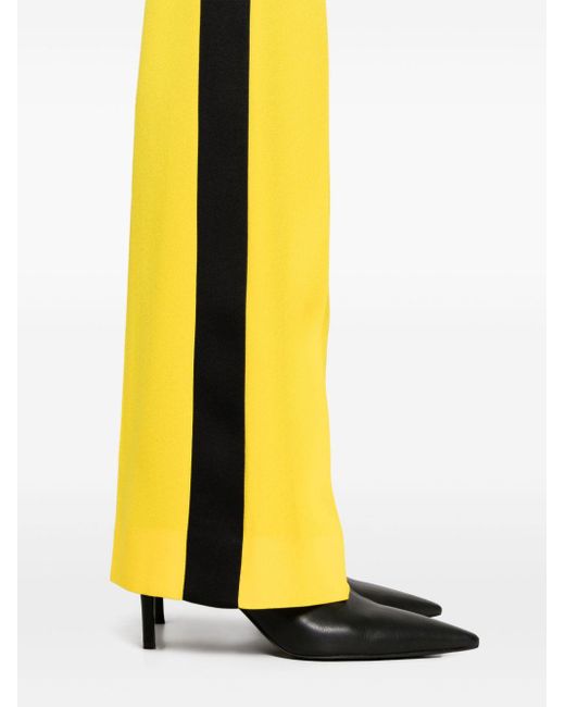 Pantalones de vestir rectos Moschino de color Yellow