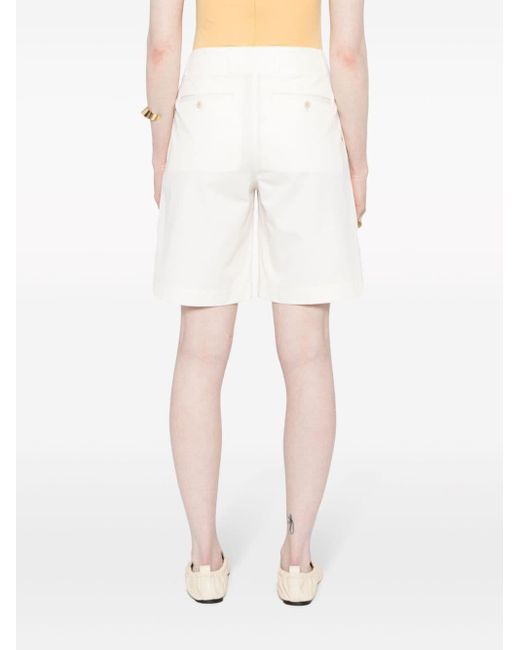 Pantalones cortos con pinzas Totême  de color White