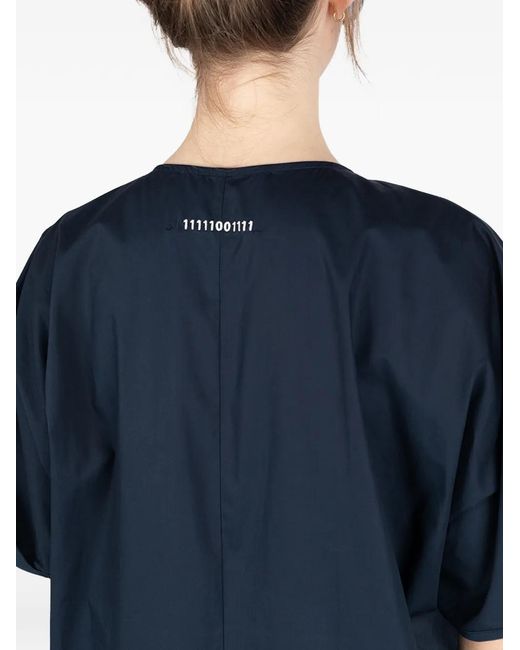 Societe Anonyme Blue Osaka Tie-Detail Mini Dress