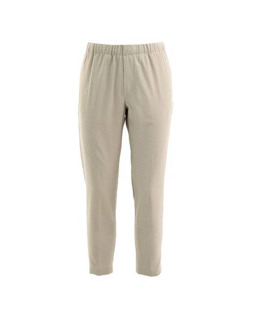 Cruna Natural Elasticated-Waist Textured Trousers for men