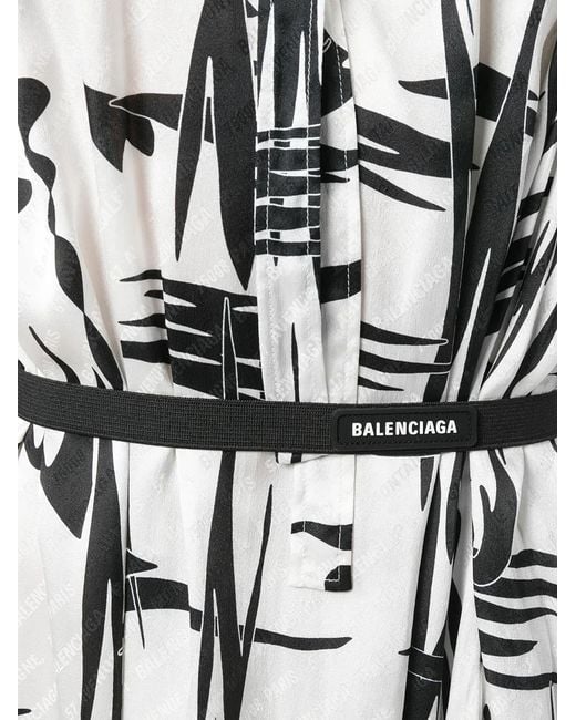 Balenciaga White Silk Dress
