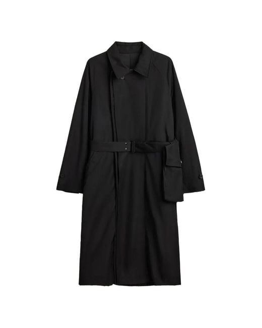 Y-3 Black Spun Nylon Coat