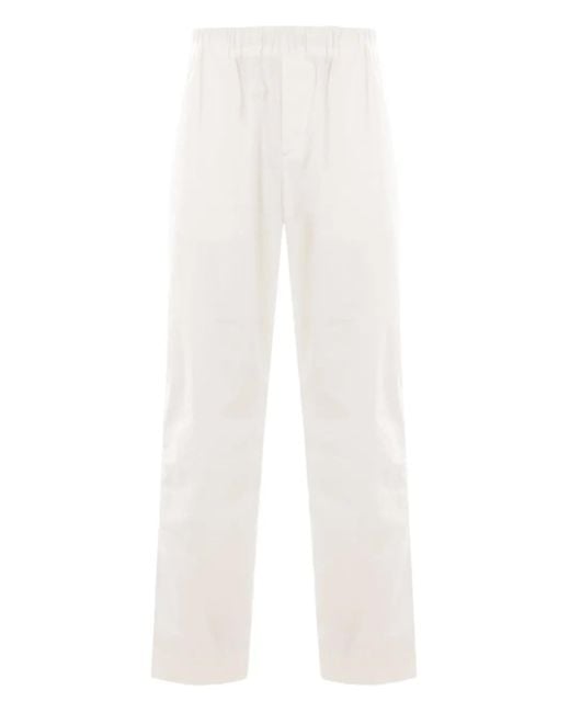 Meta Campania Collective White Elasticated-Waistband Trousers for men