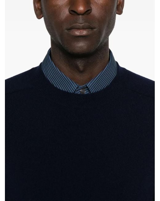 Eric Bompard Blue Hammer Crew-Neck Sweater for men