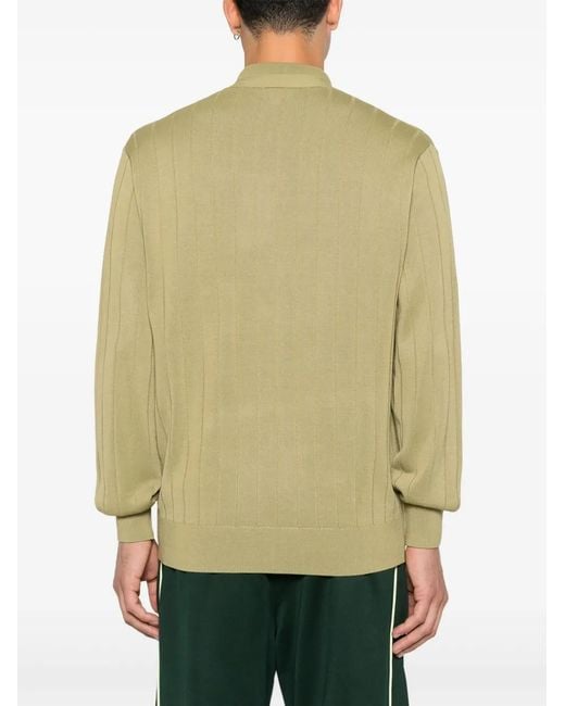 Lacoste Green Button-Down Cardigan for men