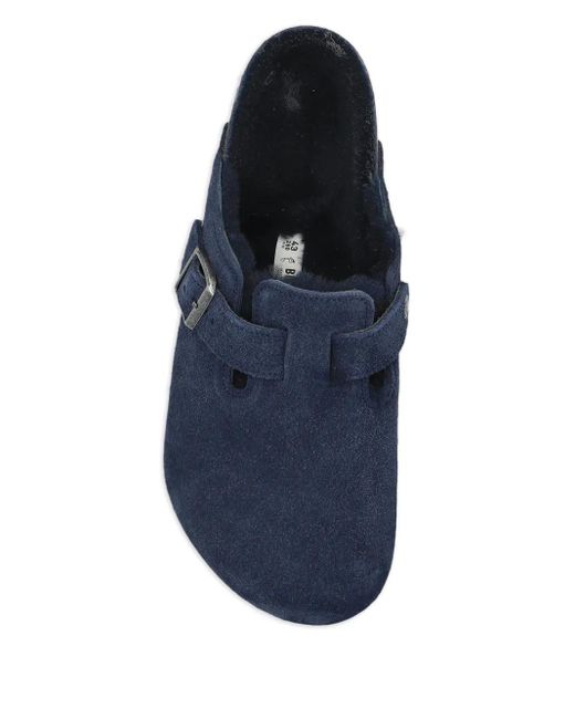 メンズ Birkenstock スエード バックル サンダル Blue