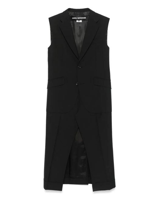 Junya Watanabe Black Sleeveless Coat