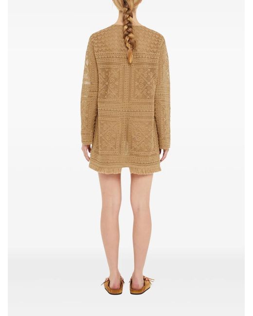 Alanui Natural Kiss By The Book Mini Dress