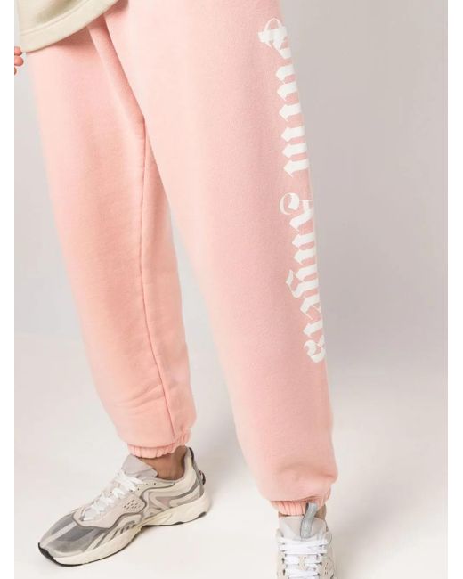 Palm Angels Jogginghose Mit Logo-Print in Pink für Herren