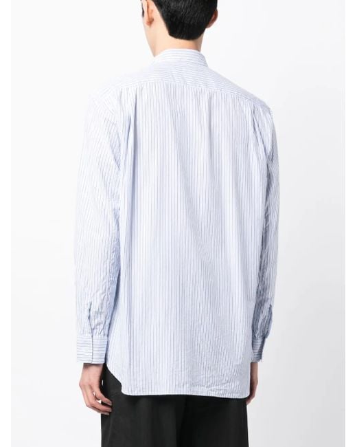 Comme des Garçons X Brent Westfall Patchwork-Hemd Mit Erdbeeren in Blue für Herren