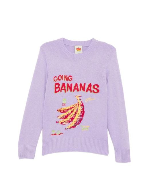 Farm Rio White Going Bananas Sweater