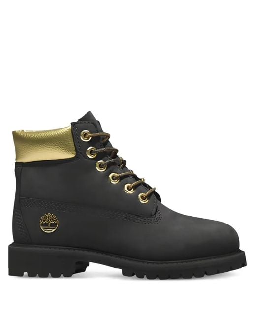 Timberland Black 6 Inch Boots