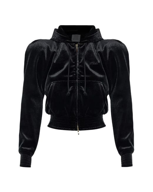 Vetements Black Long-Sleeve Hooded Sweatshirt