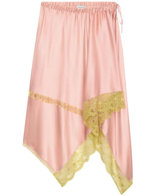 Dries Van Noten アシンメトリー スカート Pink