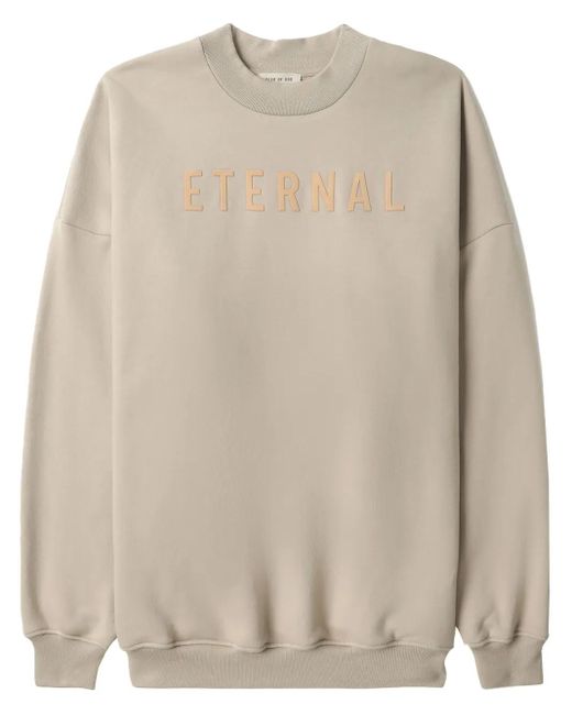 メンズ Fear Of God ロゴ スウェットシャツ Natural