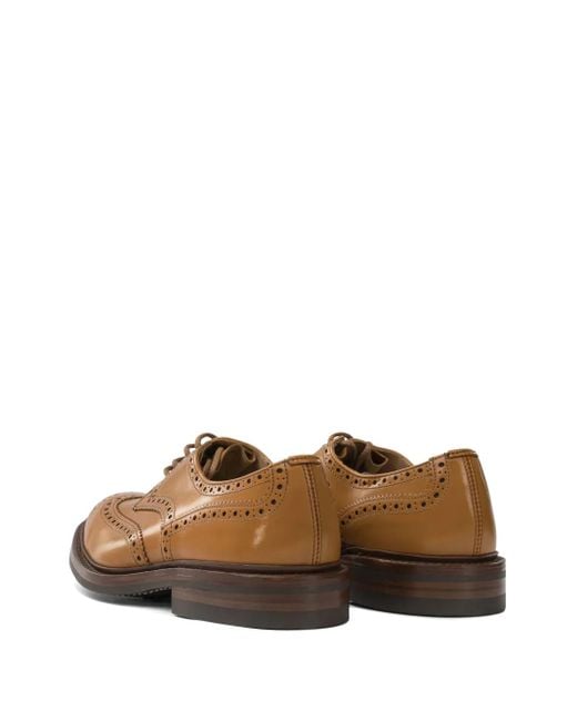 Tricker's Brown Bourton Derby Shoes for men