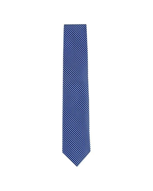 Tom Ford Blue Patterned Silk Tie for men