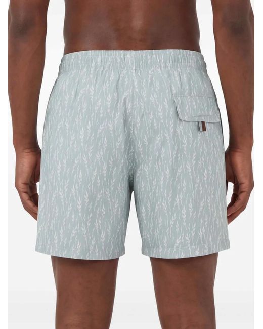 Canali Blue Drawstring Swim Shorts for men