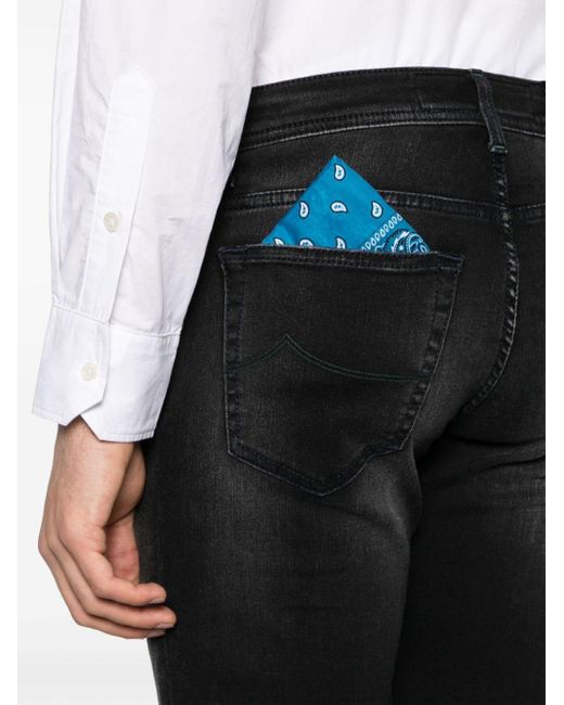 Jacob Cohen Black Nick Slim-cut Jeans for men