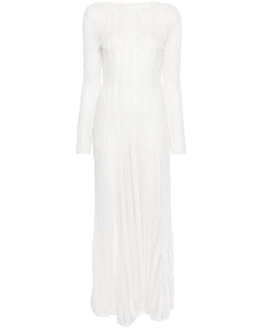 Charo Ruiz Saley Lace Maxi Dress White
