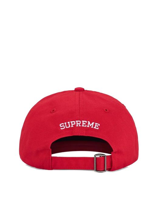 Supreme Splatter 6-Panel Baseball Cap in Red for Men | Lyst