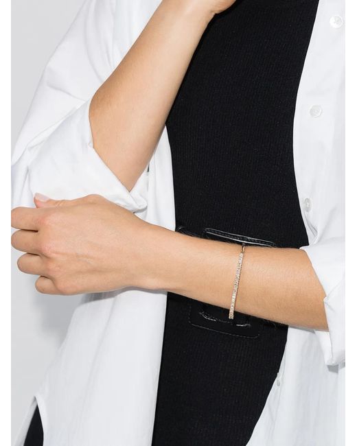 Suzanne Kalan White 18Kt Mixed Cut Diamond Bracelet