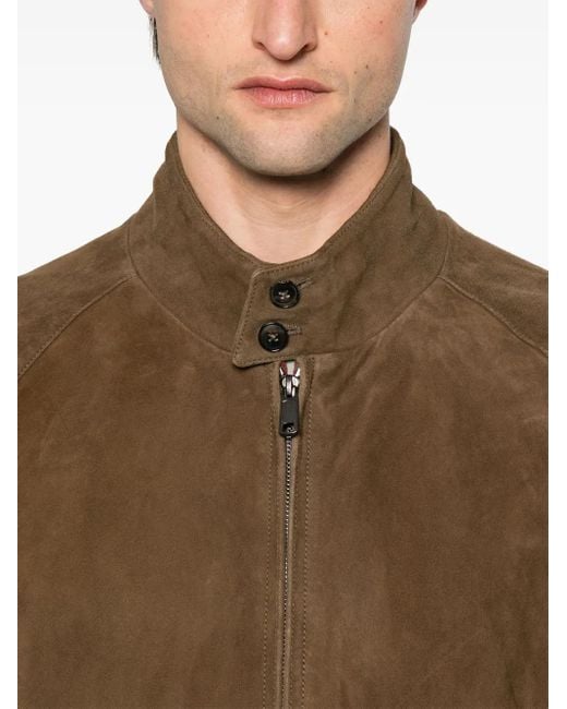 メンズ Baracuta スエード ジャケット Brown