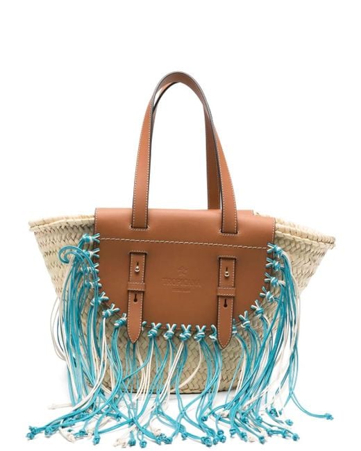 CUBA LAB Blue Tropicana Kenia Tote Bag