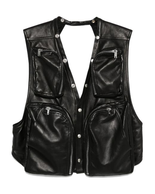 Vests Rick Owens de hombre de color Black