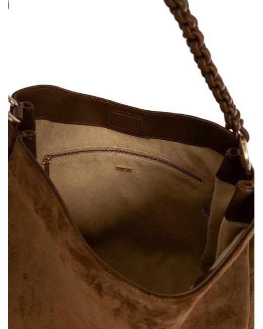 Cult Gaia Brown Osa Braided-Strap Tote Bag