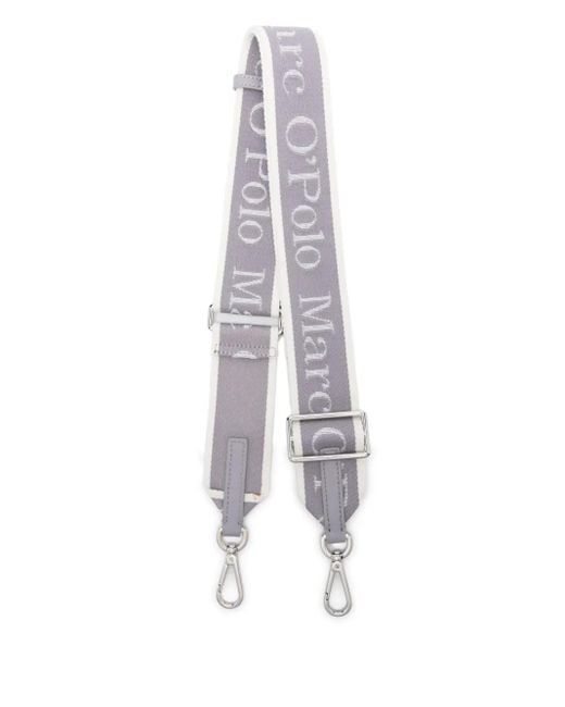 Marc O' Polo White Woven-Logo Shoulder Strap