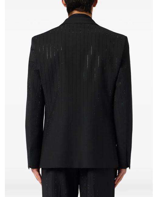 Philipp Plein Black Degraded Stones Blazer for men