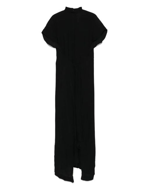 N°21 Black Layered-Design Maxi Dress