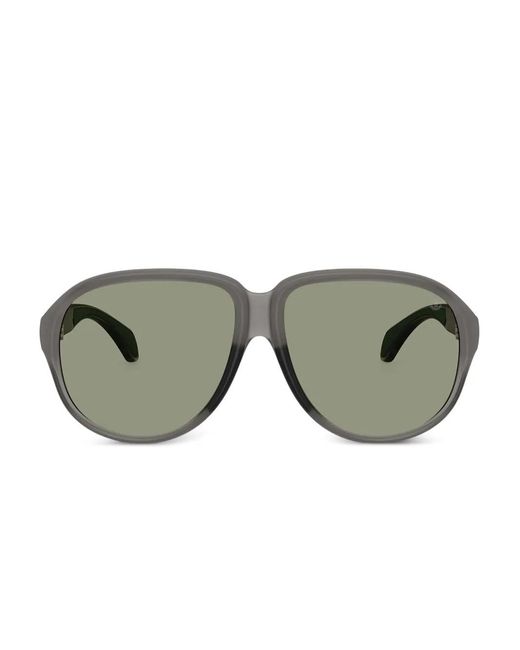 Moncler Gray Halcyonne Pilot-Frame Sunglasses