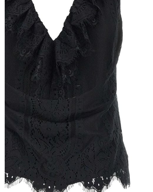 Top Con Ruches di Herskind in Black