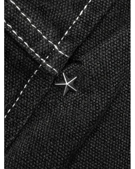 JUNGLES Black Jean Sun Bleached Slant for men