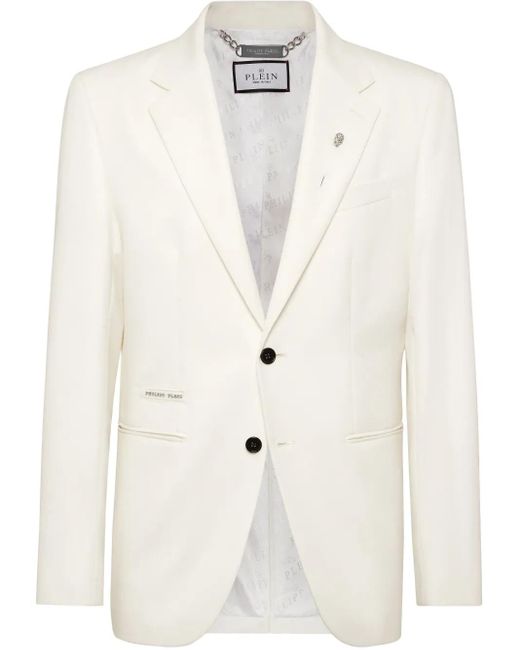 Philipp Plein Klassisches Sakko in White für Herren