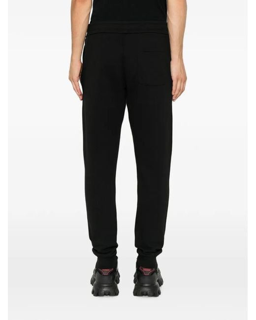 Moncler Black Logo-Patch Track Pants for men