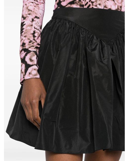 Pinko Black Mid-rise Taffeta Skirt