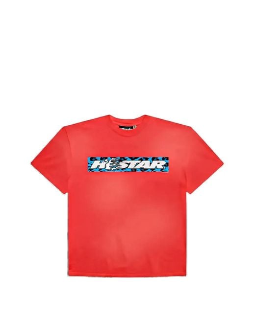 HELLSTAR Red Box Logo T-Shirt for men