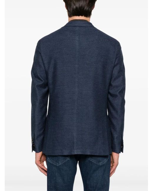Corneliani Blue Textured Blazer for men
