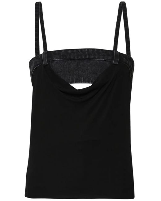 Christopher Esber Black Draped Duo Bustier Top