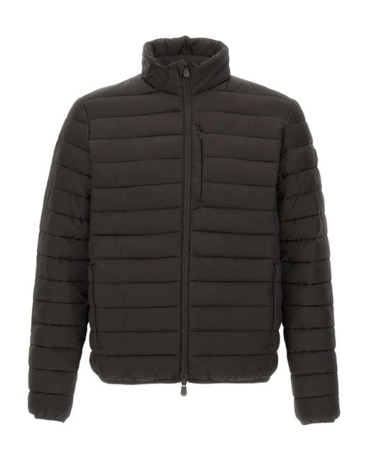 Save The Duck Gray Erion Quilted Zip-Front Jacket for men