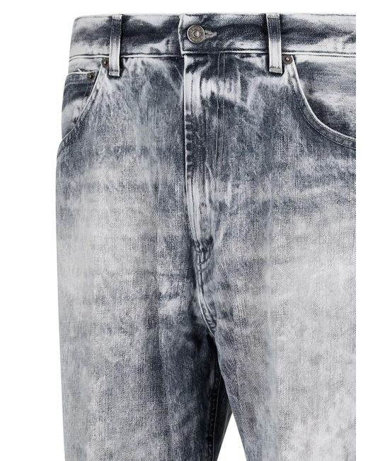 Dondup Blue Acid-Wash Jeans for men